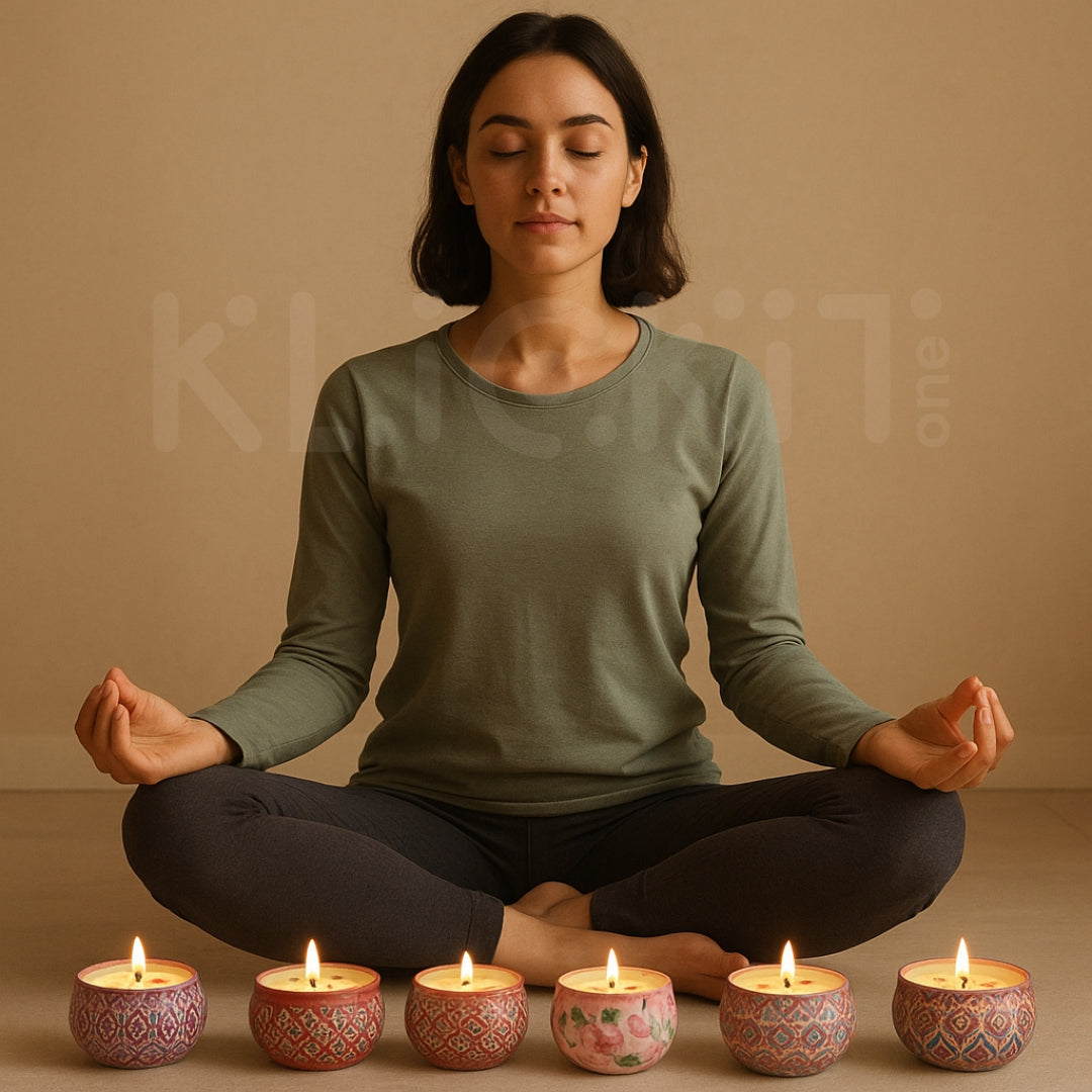 Set 6 Velas Aromaterapia Soja