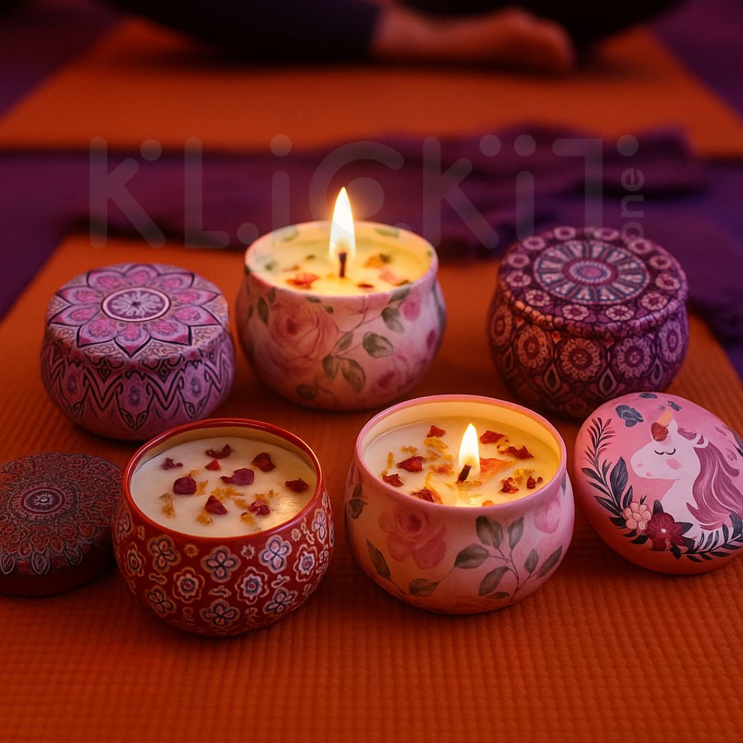Set 6 Velas Aromaterapia Soja