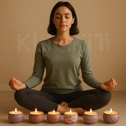 Set 6 Velas Aromaterapia Soja